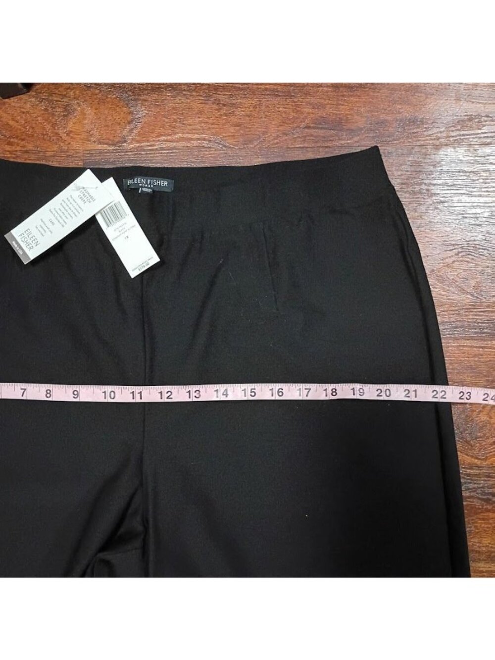 Eileen Fisher Womens Washable Stretch Crepe Straight Pants Black Size 1X Oeko - Picture 10 of 14